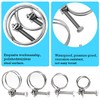 GIAK Double Wire Hose Clips Adjustable 304 Stainless Steel Hose