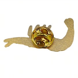 Ficsowy Glittery Shrimp Lapel Pin, Cute Shiny Shrimp Brooch, Enamel Metal Badge, Backpack Jewelry Accessory for Women, Men, Girls, Boys, Teens, Adults