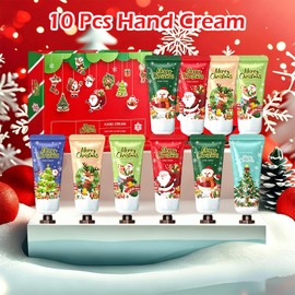 10 Pack Christmas Hand Cream Gift Set, Hand Lotion Travel Size for Women