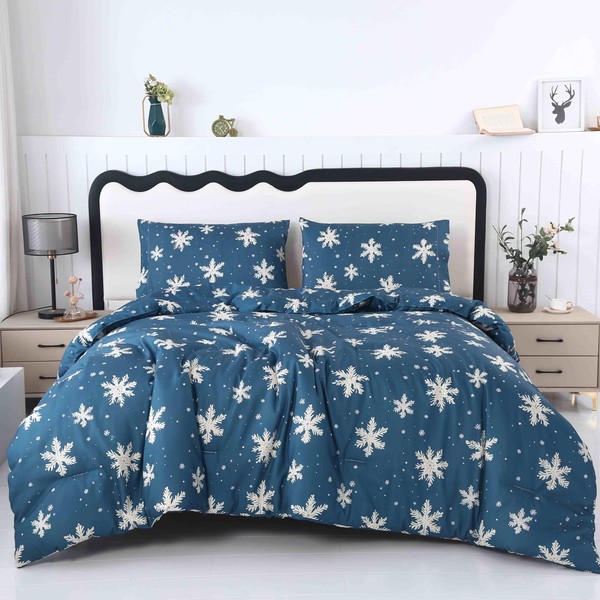 SDY 3PCS Christmas Comforter Twin,Cozy Comforter for Girls,Kids,Boys and Teens,Cozy