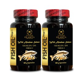 OLANTA TRADE SOLUTION Wild Alaskan Salmon Oil – Cold Water Fish Oil with Clean Omega 3 Fatty Acids –2B