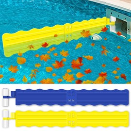 2Pack Pool Debris Catcher Skimmer, Pool Leaf and Debris Remover Catcher Plastics, Surface Debris Floating Leaves Bugs Pool Skimmer Attachments Accessories Replacement Kit for Swimming Pool-Blue,Yellow