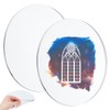 NBEADS 2Pcs Monoprinting Print Plates, 18cm Round Gel Printing Plates