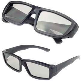 Digicharge 10 x Black Polarized 3D Glasses for Home Theater TV