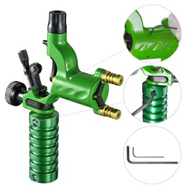 ZJMTOCYU Rotary Tattoo Machine Gun with Low Vibration Motor and Dual-Use Capabilities, Lightweight Aluminum Alloy Design