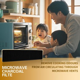 3-Pack WB06X10807 Microwave Filter Replacement Charcoal Filters for GE Microwaves JVM7195EK5ES/JVM7195SK6SS/PNM9216SK5SS