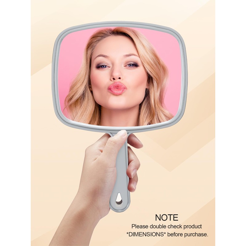 Gladmart Hand Mirror Salon Barber Hairdressing Handheld Mirror with Handle