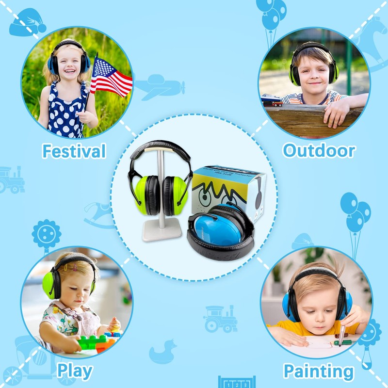 ZOHAN Kids Ear Protection 2 Pack,Kids Noise Canceling Headphone for