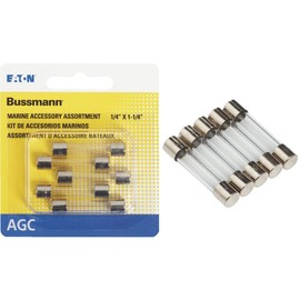 Bussmann Assorted amps Glass Tube Fuse 5 pk