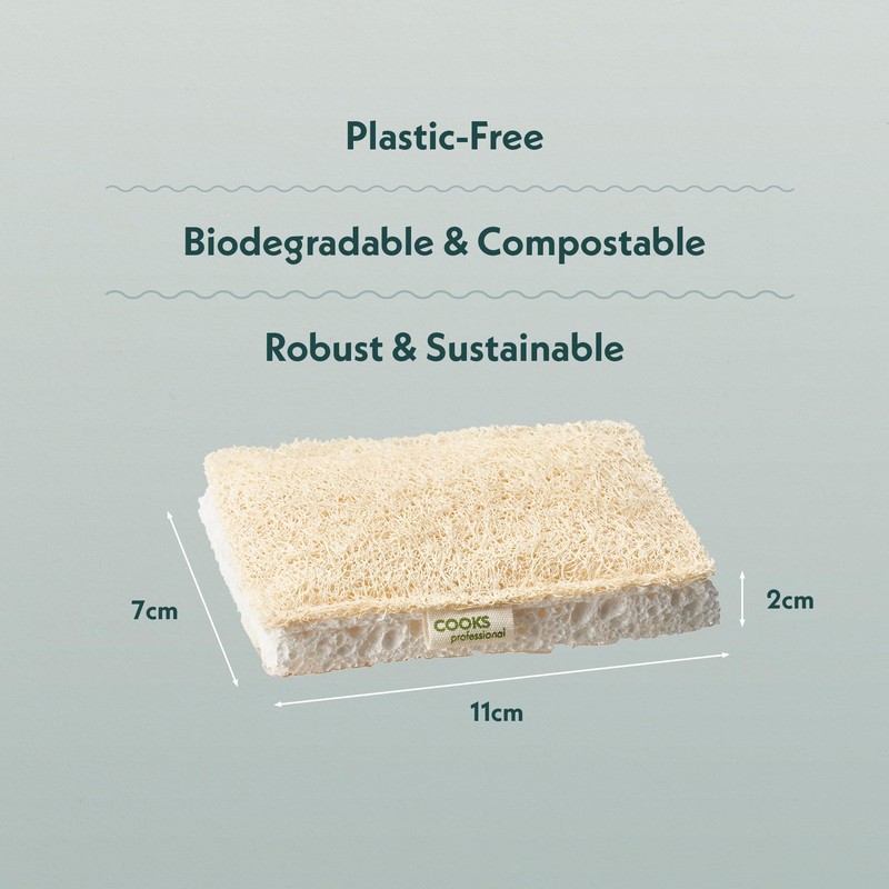 Cooks Professional Eco Scourer Sponges Multipack | 12 Pack |