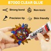 B7000 Gem Glue on 7500Pcs Gold Rhinestones Flatback for Crafts