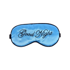Sleeping Cover, Silk Soft Plush Adjustable Blindfold Elastic Strap Night Eyeshadow Travel Nap for Men and Women 1 Piece (Blue)
