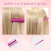 Peine de Triple Burla, 10 Pcs para Peinar Cabello, Kit