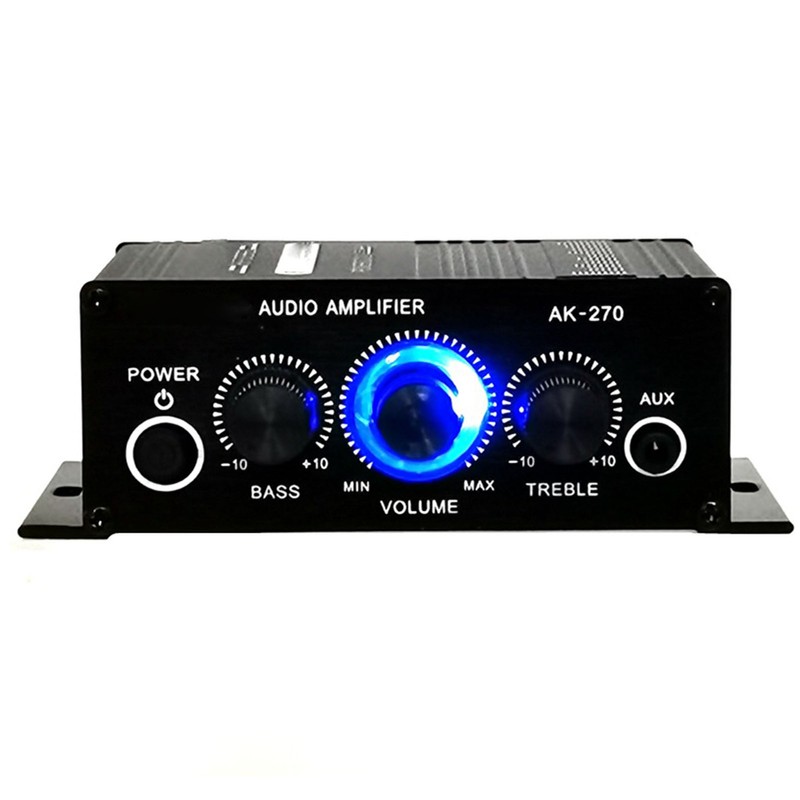 Mini Amplifier 2 Channel Clean Sound Powerful Portable Small Stereo