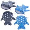 4pcs Whale Shark Coin Purse, Funny Plush Coin Pouch with