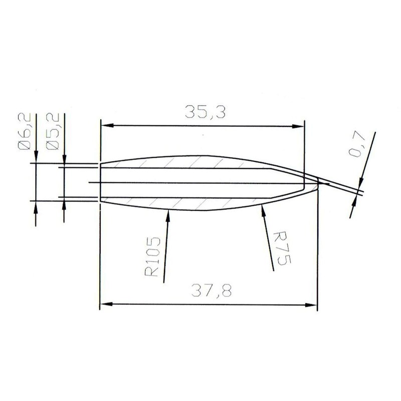 Tremolo Arm Tip 5.2mm white Whammy bar