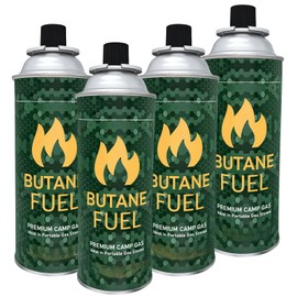 WILTEEXS Butane Refill Canister, Kitchen Torch Fluid Refill for Outdoor Camping - 4 Pack