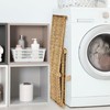 Honjourai Wicker Storage Basket with Lid,Rattan Shelf Basket with Removable