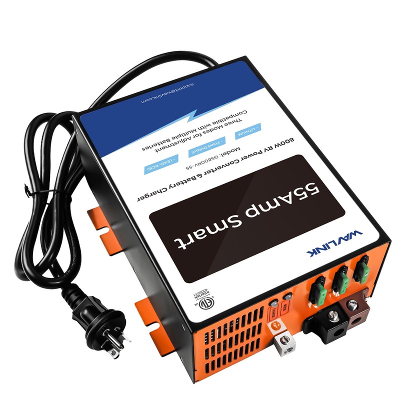 WAVLINK 55 Amp RV Power Converter, 120V AC to 12V