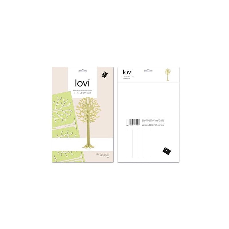 Lovi 2022 Lobi Ornament Card Tree, 6.5 inches (16.5 cm),