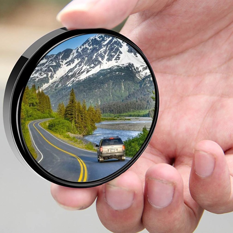 ESreake 2PCS Small Blind Spot Mirror, 3-inch Round HD Glass