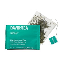 DAVIDsTEA Organic Japanese Sencha Green Tea, high caffeine, 12 tea bags