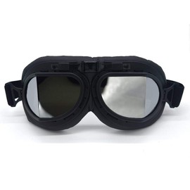 evomosa Vintage Motorcycle Goggles Anti Fog & Impact UV Protection Aviator Pilot Goggles,Fly Racing Riding Sand Dust Goggles for Adult