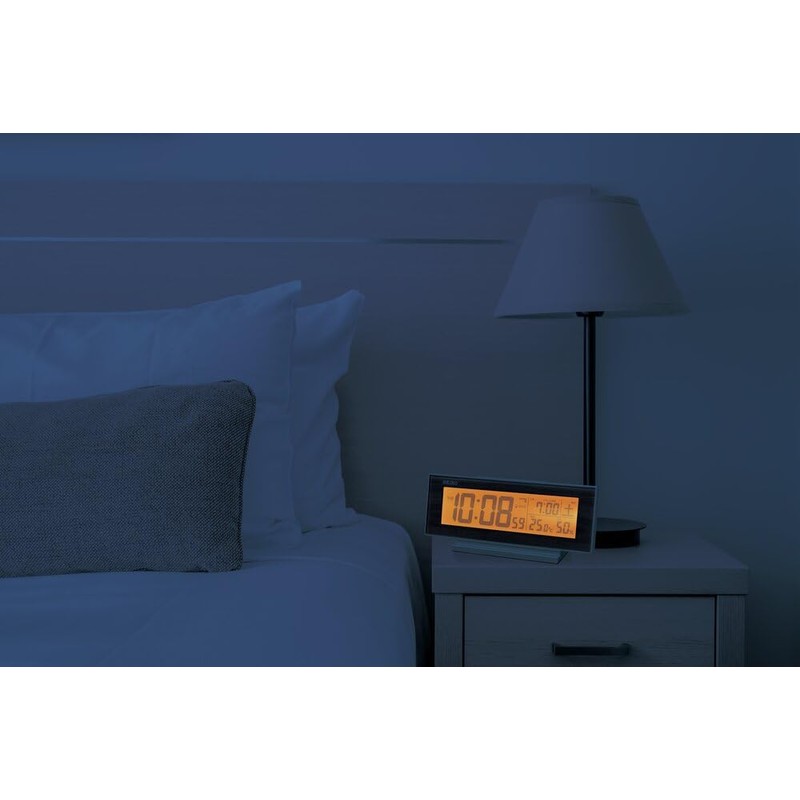 Seiko SQ325B Alarm Clock, Table Clock, Natural Table Clock, Radio