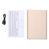 Wireless Keyboard Detachable Durable Computer Accessories with Artificial Leather CoverGold