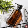GMISUN Amber Glass Soap Dispenser, Hand Soap Dispenser for Bathroom,