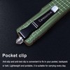Automatic Utility Knife Push Button, EDC Pocket Boxcutters With Clip,