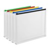 Staples Poly Zip Envelopes, Check Size, Clear with Assorted Zippers,