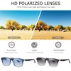 PROUDDEMON Square Sunglasses Polarized UV Protection Trendy Designer Sun Glasses