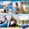 2 Pack Microfiber Lightweight Beach Towel 71"x32" Oversized Extra Large