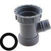 TAODAN Grey Kitchen Sink Drain Adapter Multipurpose Y Shaped Flexible