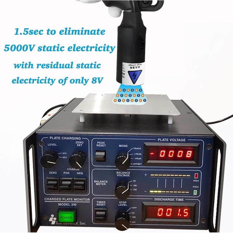 Anti Static Gun, 10KV Antistatic Ion Pure Air Ionizer, WQV