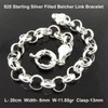 Bracelet Real 925 Sterling Silver Filled Solid Belcher Rolo Boltring