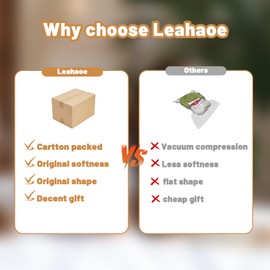 Leahaoe Large Weighted Stuffed Animals for Adults 5Lbs 26", Soft and Cuddly Gray Weighted Cat Plush, Realistic Cat Stuffed Animal