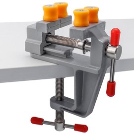 Yakamoz Mini Bench Vise Small Table Vice Clamp on Vise Drill Press Vise Workbench Vice for Jewelry Making Wood Carfit DIY Breads Watch Repairing