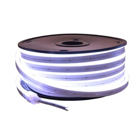 YXHL DC12V Cold White 6500k Silicone LED Neon Rope Light, Waterproof for Indoor & Outdoor Decoration DIY Signboard, 50 FT/15 Meters