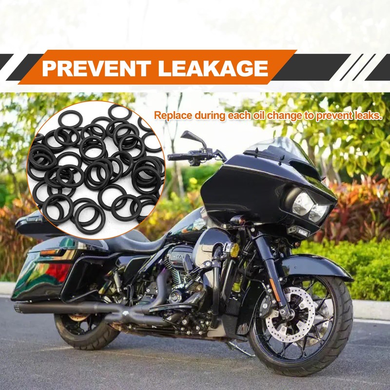 50Pcs 11105 O-Ring Oil Drain Plug, Motorcycle Drain Plug Rubber