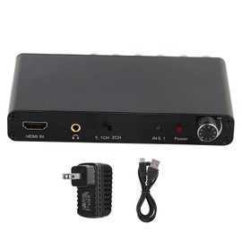 4K 3D HDMI 5.1 to Analog Output Digital Audio Decoder Converter Adapter