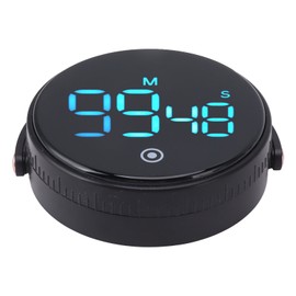 Digital Kitchen Timer Magnetic Large LED Display Countdown Timer for Cooking Classroom Fitness Black