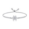 Women's Silver Snowflake Design S925 Sterling Silver Cubic Zirconia Winter