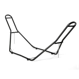 Moccha Steel Hammock Stand for 2 Person, Indoor Heavy Duty Hammock Stands with Adjustable Frame & 450 LBS Capacity, Portable Hammock Stand Only Fits 9 to 13 Ft for Outside, Yard, Patio, Garden