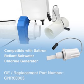 Flow Switch with Round Connector Compatible with Saltron Reliant Saltwater Chlorine Generator, Replace# Solaxx GNR00003