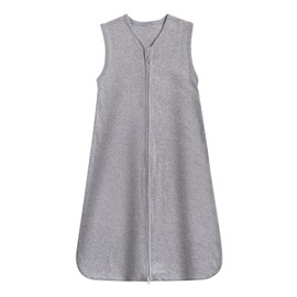 LITTLE TOTS Baby Sleep Sack, 100% Cotton Soft Sleeveless Toddler Sleeping Sack, TOG 0.5 2-Way Zipper Wearable Blanket