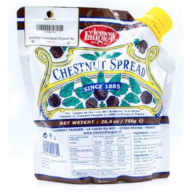 Clement Faugier Produced For Gourmanity 750g Chestnut Jam Pouch, Creme De Marron, Chestnut Puree, Chestnuts Paste, Gourmet Chestnut Puree, Creme De Marrons From France, Gourmet Chestnut Cream, Kosher