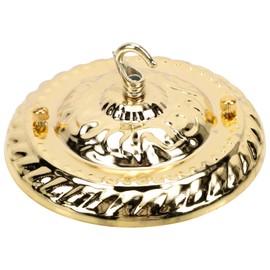 Hemobllo Chandelier Ceiling Hook - 2 Pcs 6 Inch Ceiling Rose Hook Plate Heavy Duty Chandelier Ceiling Plate Metal Ceiling Hook for Pendant Light Fittings Chandeliers