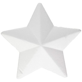 Glorex Polystyrene Star White 20 x 20 x 5 cm